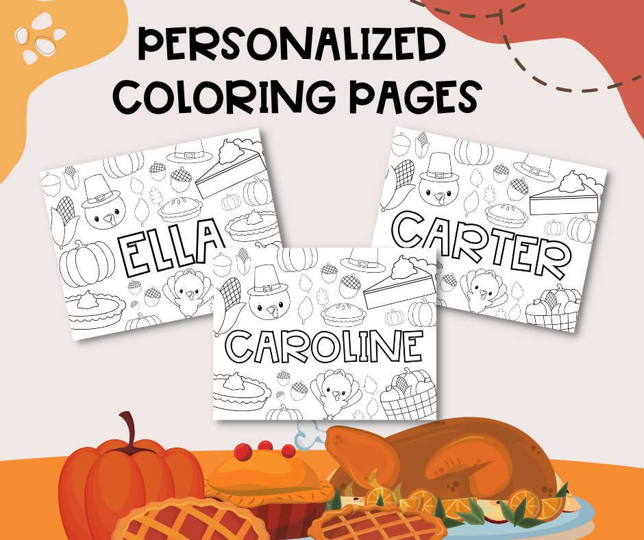 personilized coloring pages