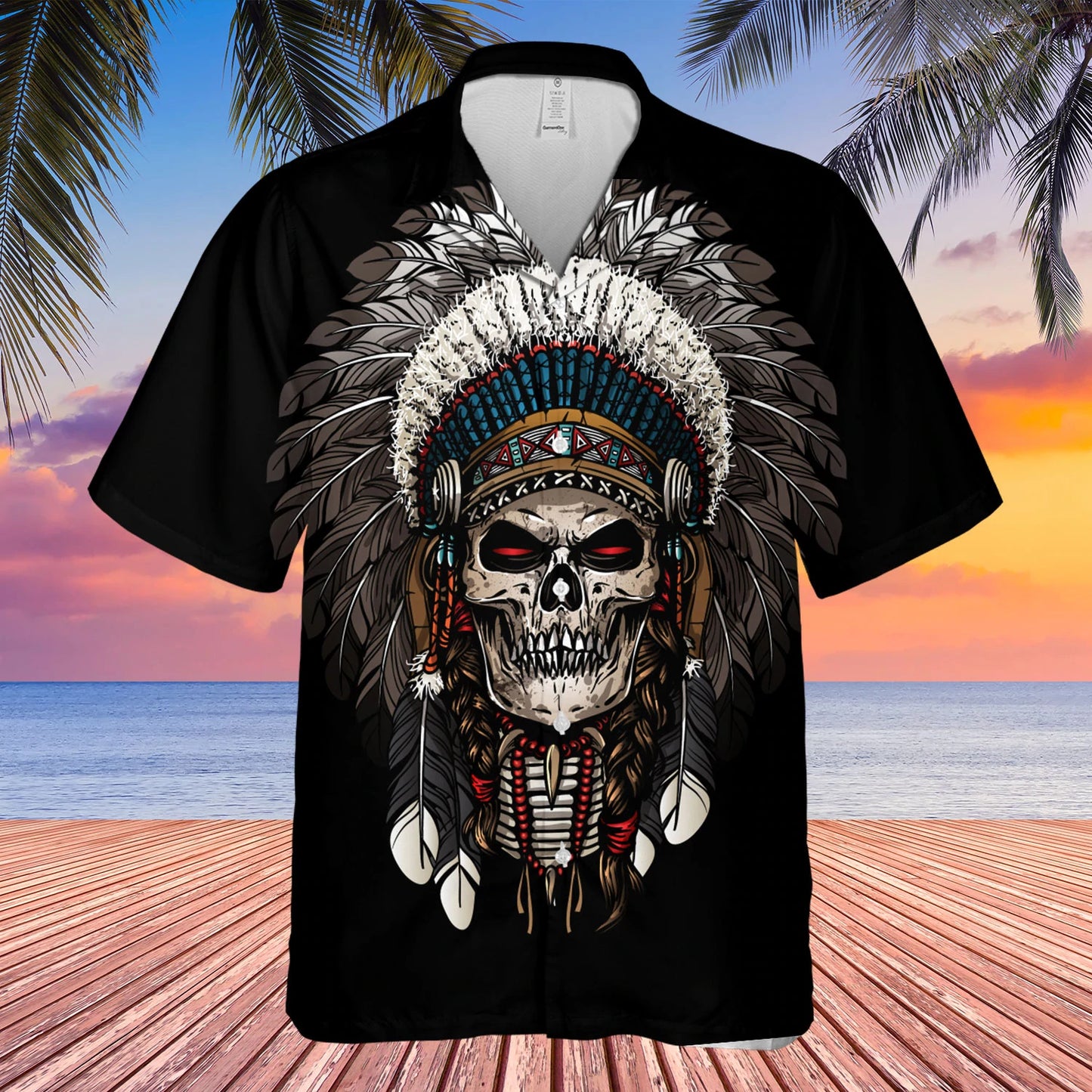 Native American Hawaiian Shirt Welcome Native