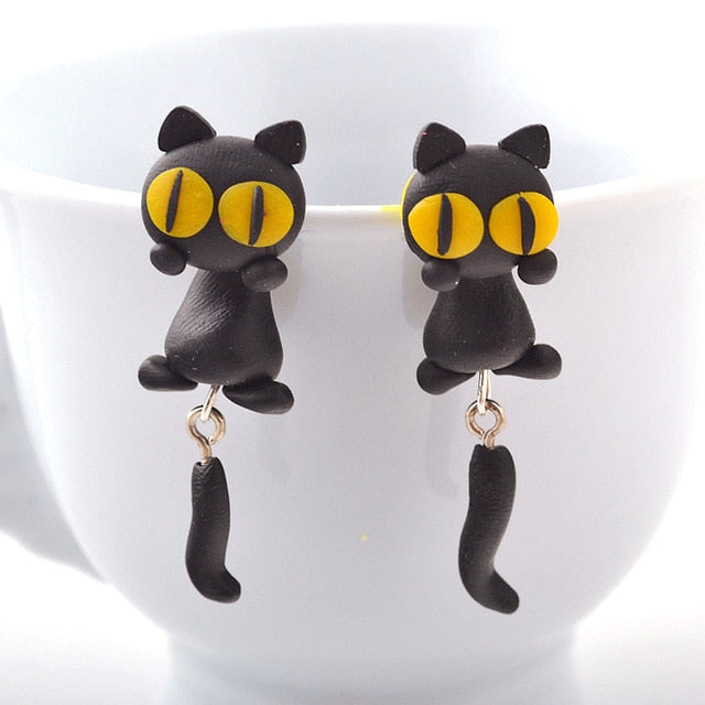 Cute Cartoon Cat Earrings – Cute Cat Nation