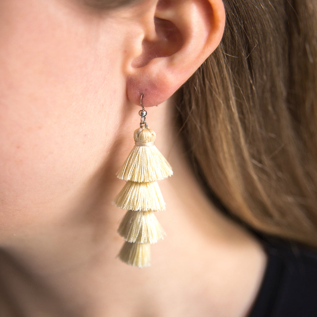 Tiered Tassel Earrings | YGN Collective