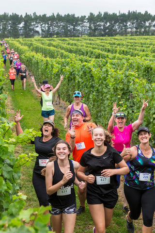 Some of the happy runners in the last Vine Run.