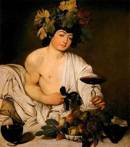 The young Baccus by the Italian painter Caravaggio 1571 – 1610