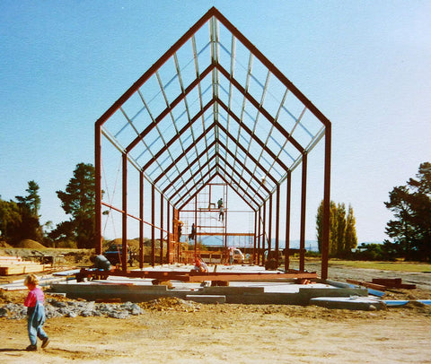 The first stage of the Pegasus Bay winery under construction - 1992
