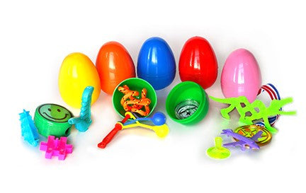 eggs with toys in them