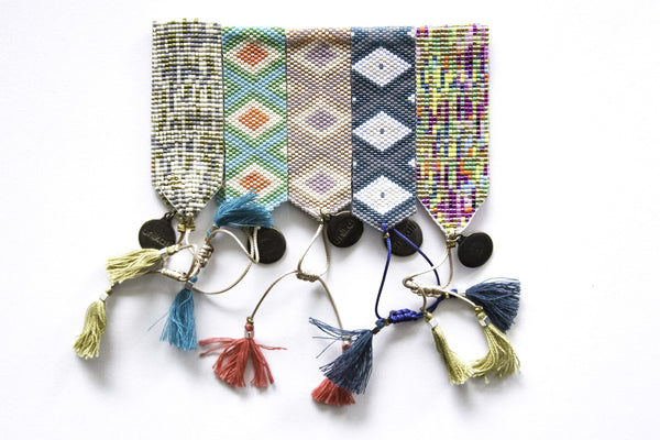 Geo Metals Bead Bracelet