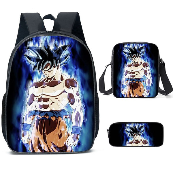 S/3 Anime Dragon Ball Backpack Insulated Lunch Bag Pencil Case Crossbody Bag Lot
