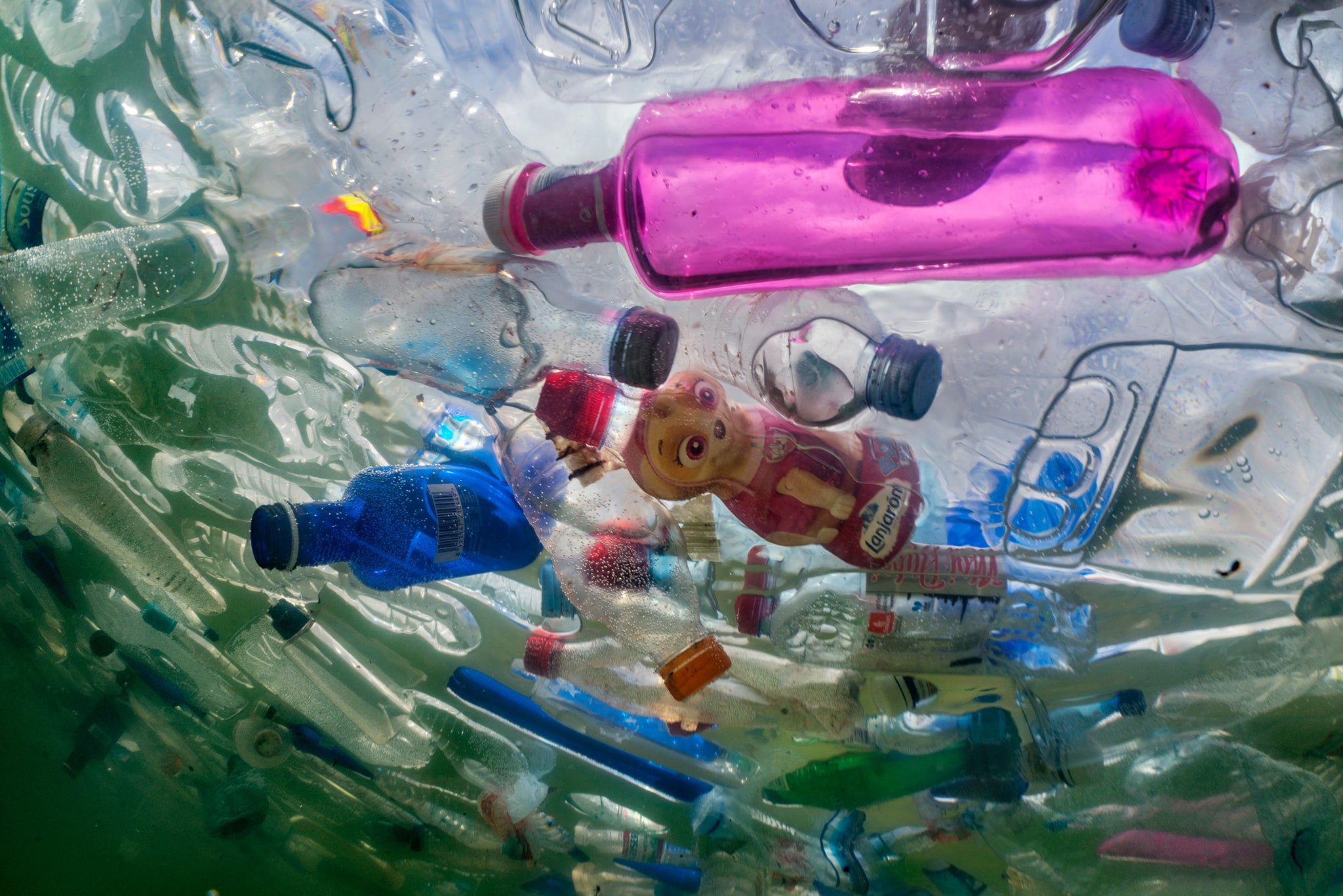 recycling marine plastic bottles