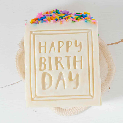 Happy Birthday Soap by Letterpress Soap
