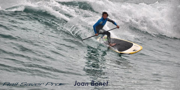 Joan Bonet Rail Saver PRO ambassador on a wave