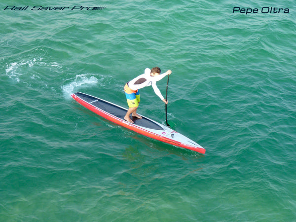 SUP racing paddler Pepe Oltra from Rail Saver PRO