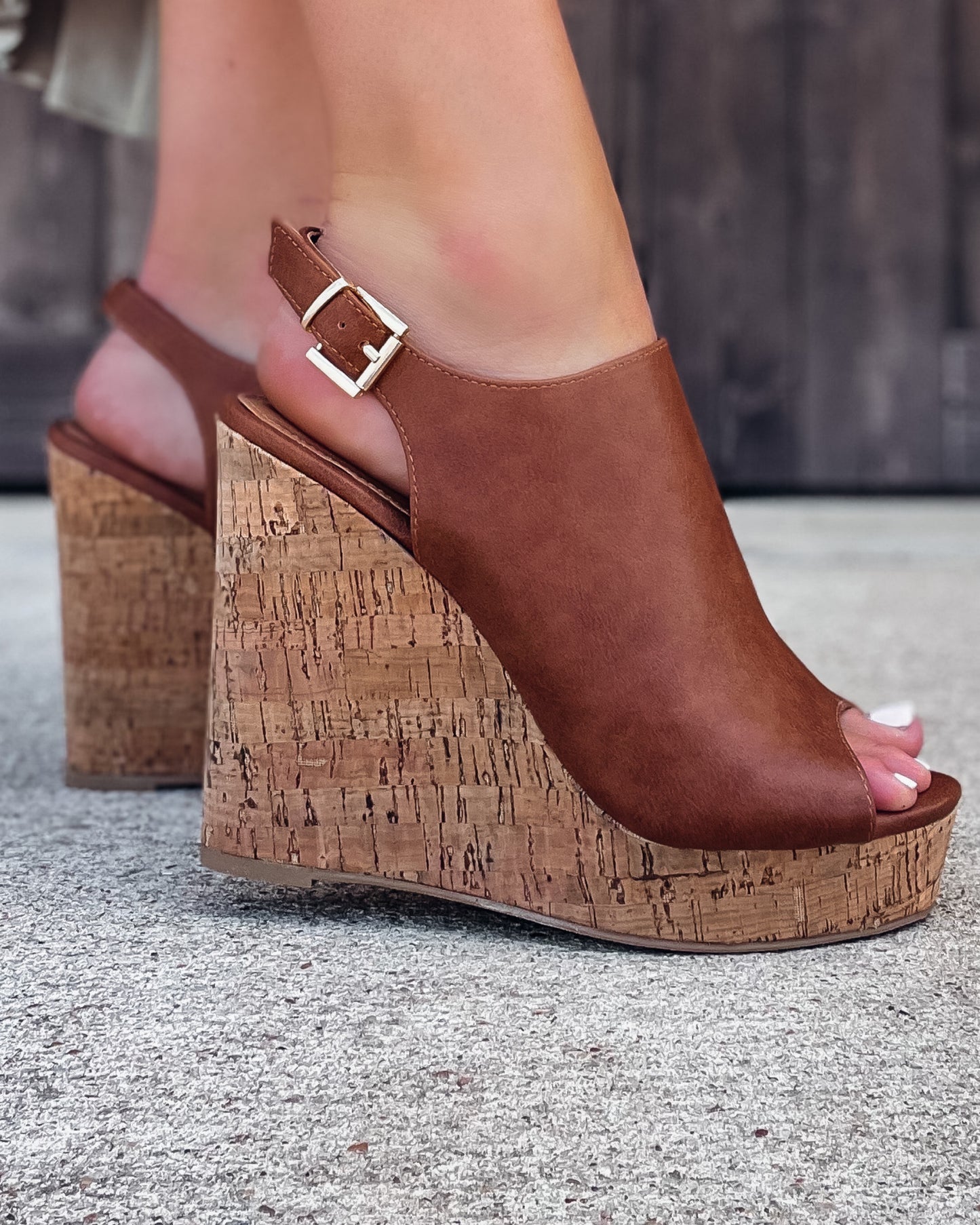 Toplight Wedges - Tan