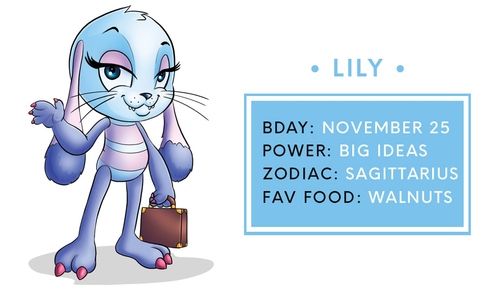 Lily The Big Idea Girl from Moosh Walks Animated cartoon character 
