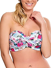 Panache Swimwear - Alanis Bandeau SW1143 - Blue/Floral - Thebra