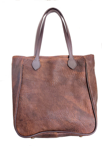 3514 large tote in Comanche Brown shrunken grain American Bison