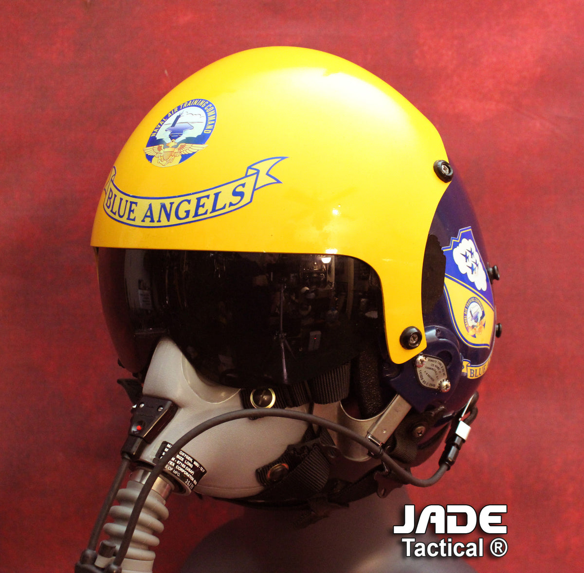 navy blue angels football helmet for sale