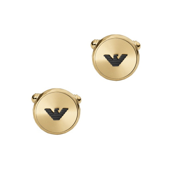 armani gold cufflinks