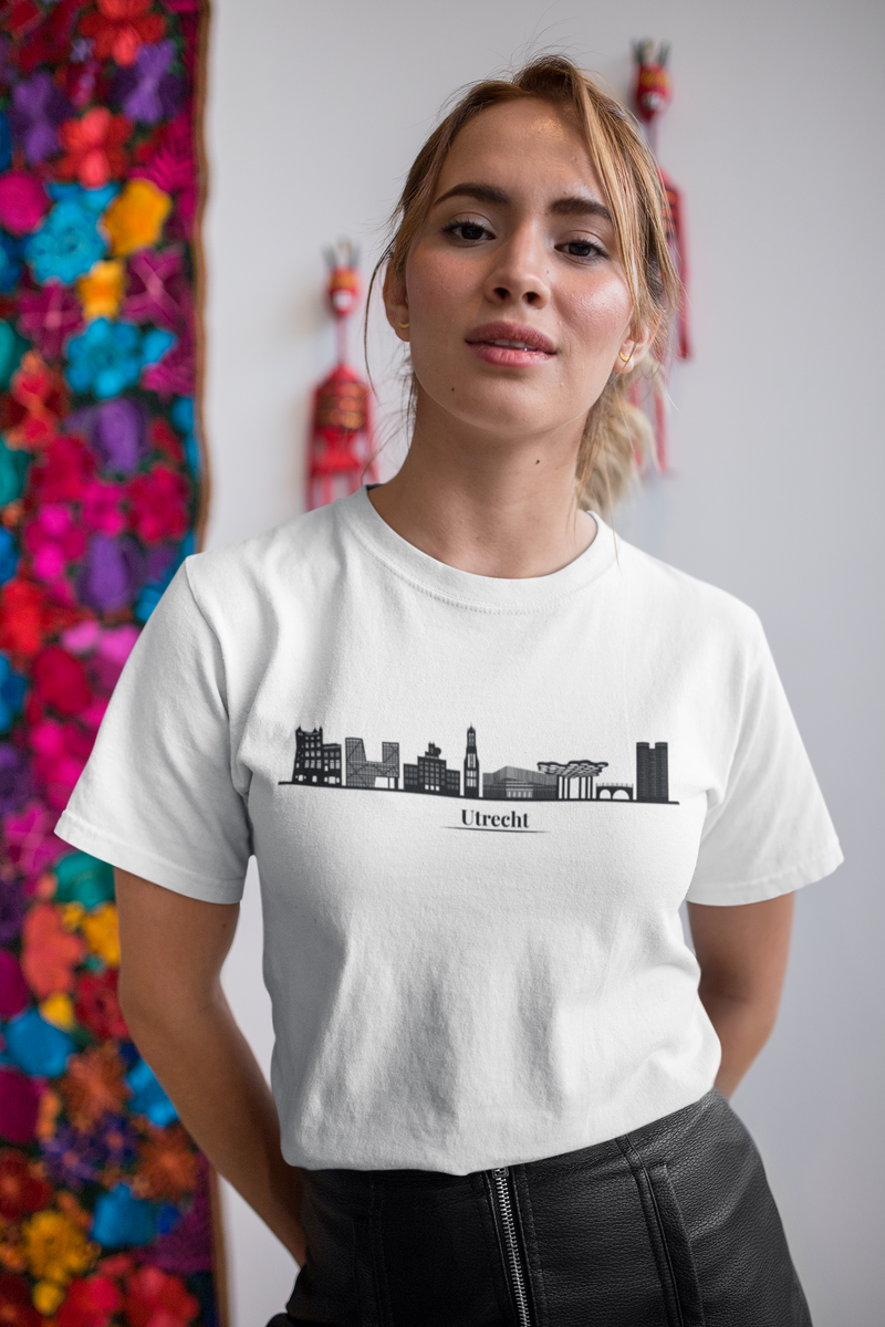 stropdas Distributie slinger Utrecht Skyline T-shirt - Utrecht shirt - Cadeau - Merchandise – Draag Je  Stad