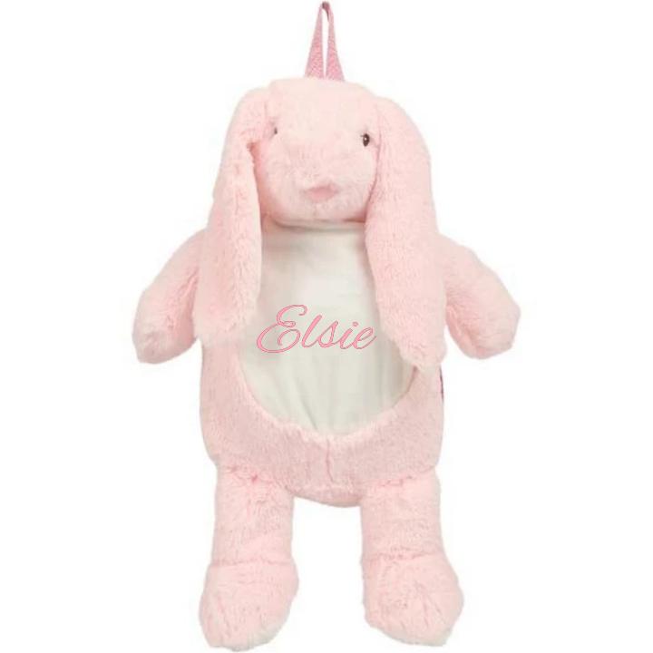 personalised pink bunny