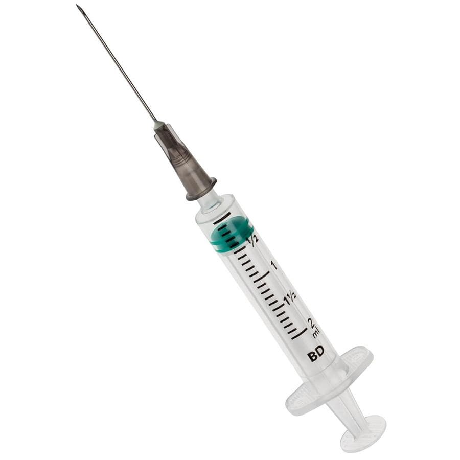 Buy original Becton Dickinson BD Emerald Syringe With Needle (2 ml) for Rs.  313.60