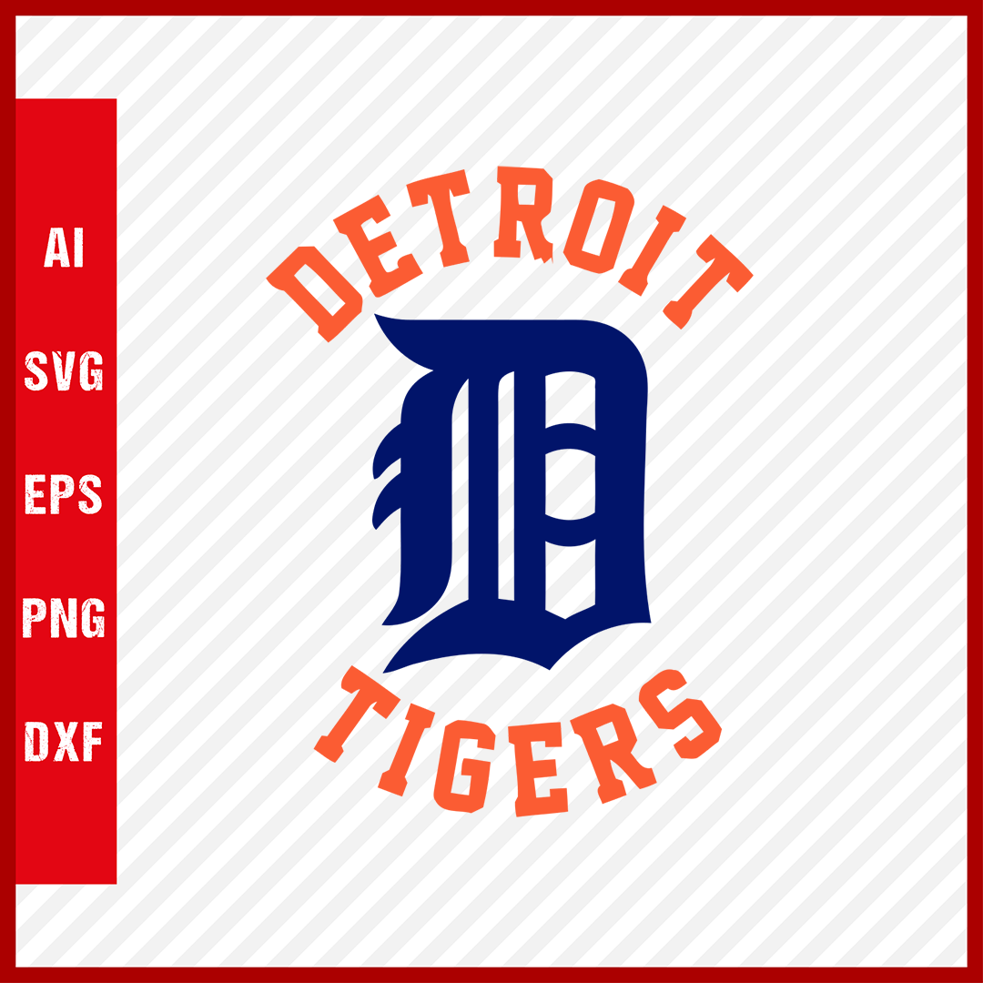 Detroit Tigers Baseball Team Svg - Inspire Uplift