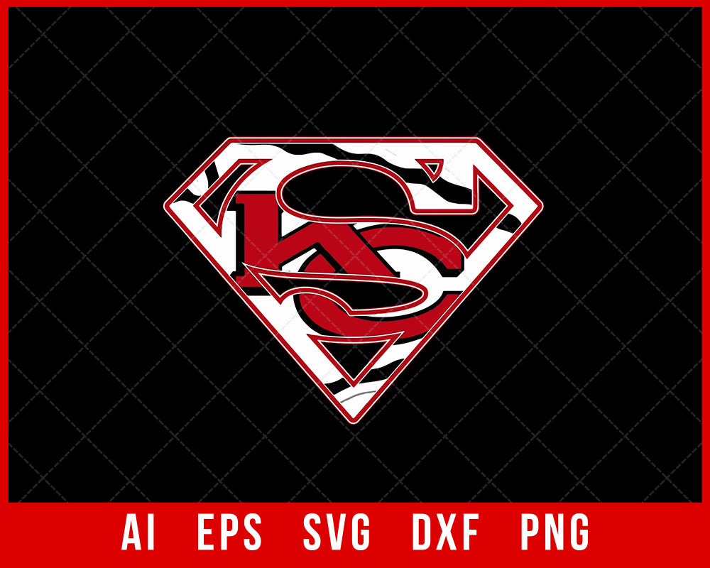 Kansas City Chiefs Superman Logo SVG 