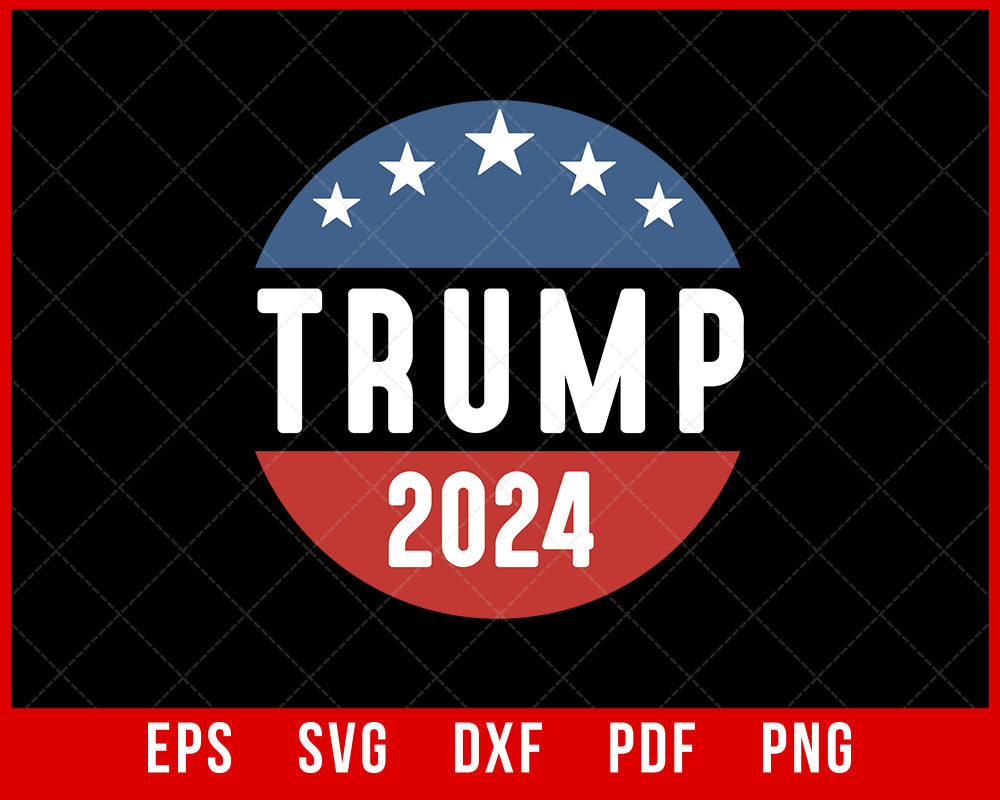 Trump 2024 Retro Tshirt Design Politics SVG creative design maker