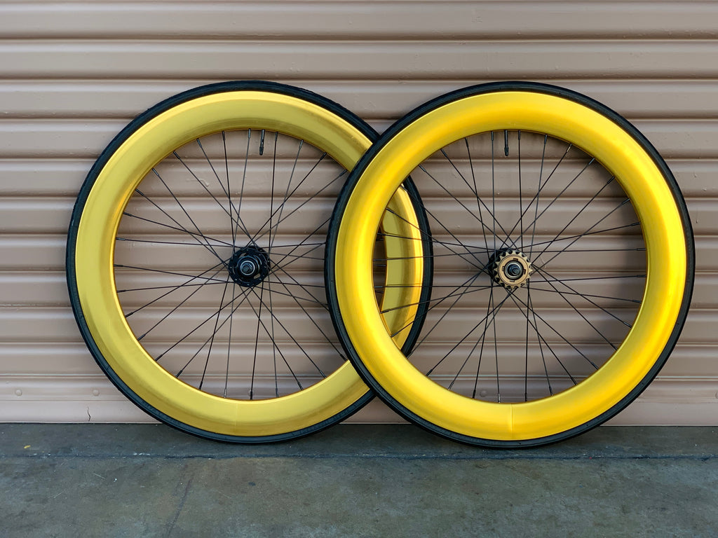gold fixie wheels