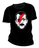 Men's Black Chris Hadfield Aladdin Sane Graphic T-shirt