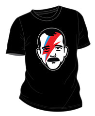 Men's Chris Hadfield Black Aladdin Sane graphic T-shirt