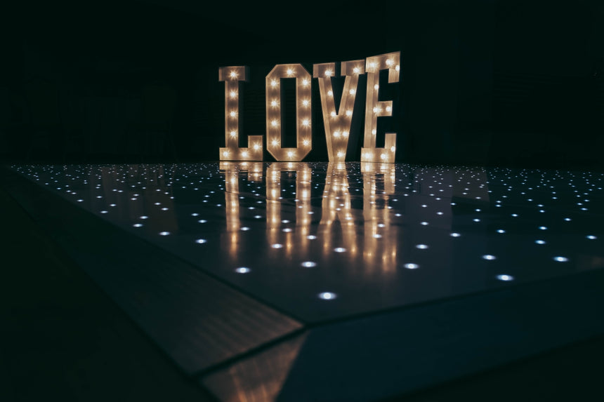DANCE FLOOR, LIGHT-UP LETTERS & NUMBERS
