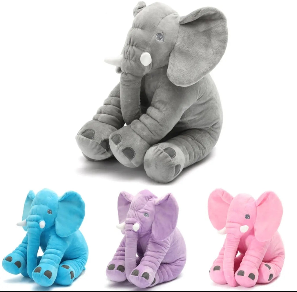 purple stuffed elephant