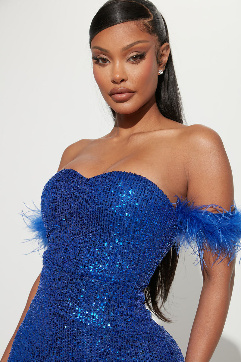 Top Tier Sequin Maxi Dress Royal Fashion Nova Dresses Fashion Nova