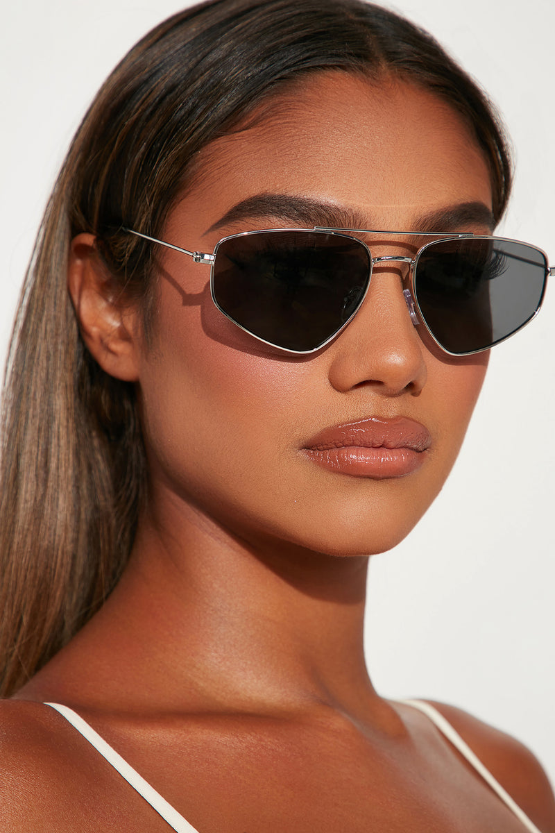 Triangular Aviator Sunglasses Black Fashion Nova Sunglasses Fashion Nova 