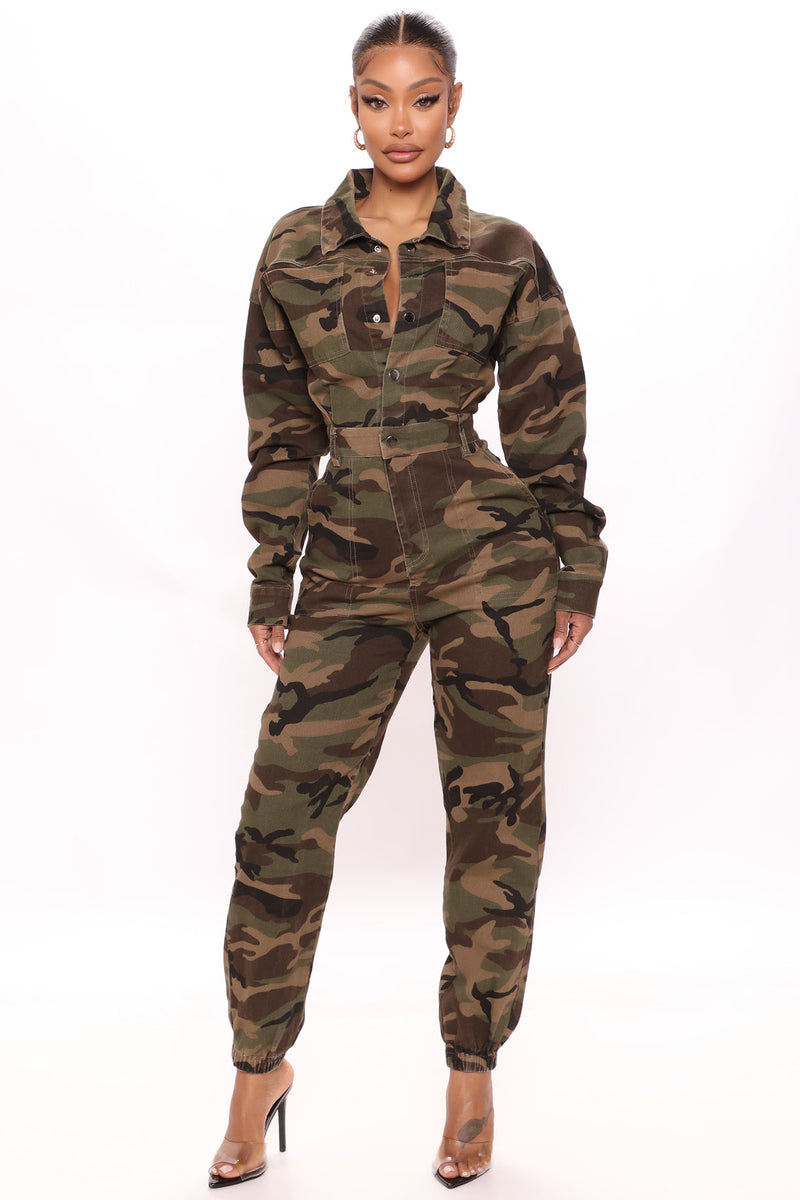 Long Camo Jumpsuit - Camouflage | Fashion Nova, | Fashion Nova