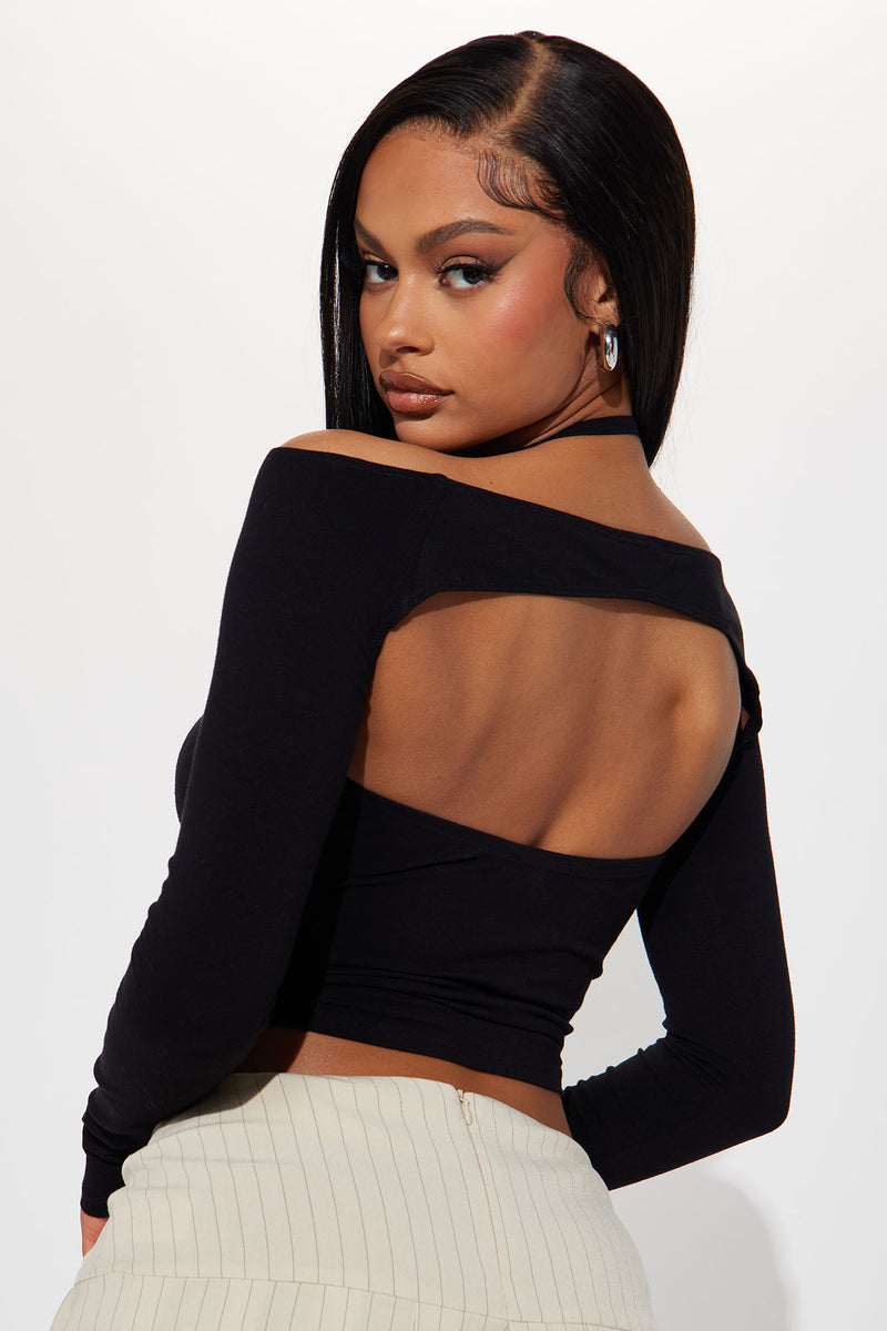 Vallory Off Shoulder Top - Black | Fashion Nova, Knit Tops | Fashion Nova