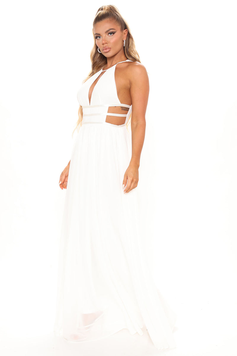 Halo Maxi Dress White Fashion Nova, Dresses Fashion Nova