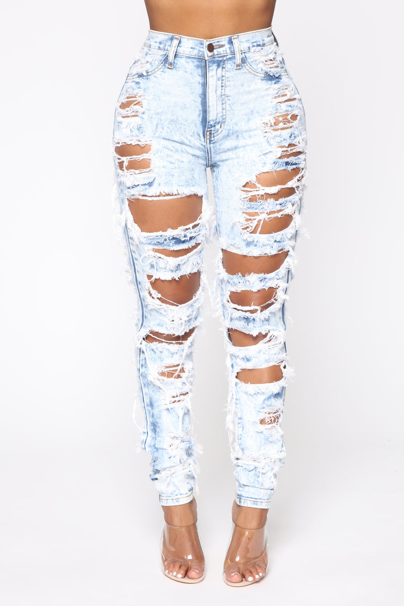 Cheap Thriller High Rise Jeans - Acid Blue Wash | Nova, Jeans | Fashion Nova