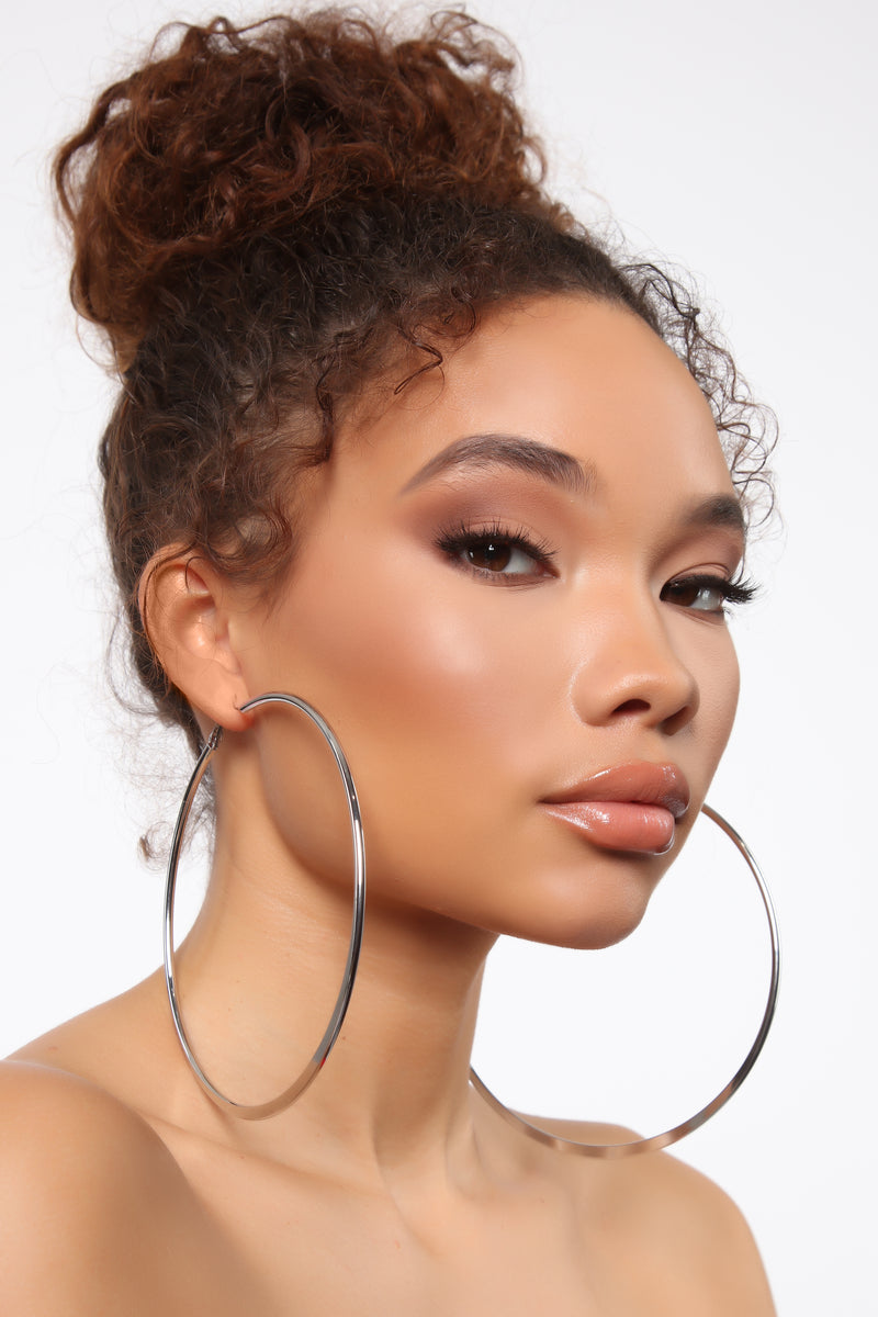 Favorite Pair Hoop Earrings Silver Fashion Nova Jewelry Fashion Nova