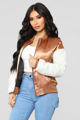 fashion nova Modern Age Bomber – Copper