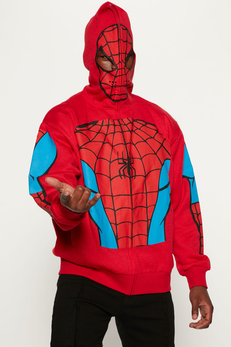 Veel welzijn ketting Spiderman Zip Up Hoodie - Red | Fashion Nova, Mens Graphic Tees | Fashion  Nova