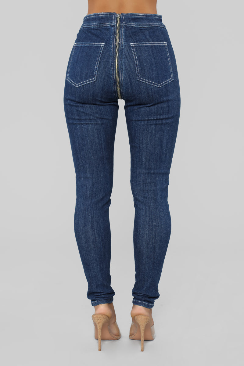 Just The Zip Jeans - Dark Denim | Fashion Nova, Jeans Fashion Nova