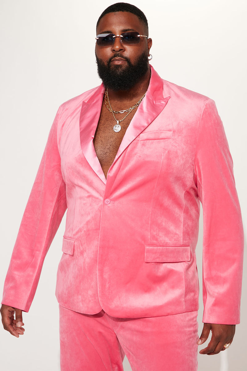 Time Luxe Velvet Suit Jacket Hot Pink | Nova, Mens Jackets | Fashion Nova