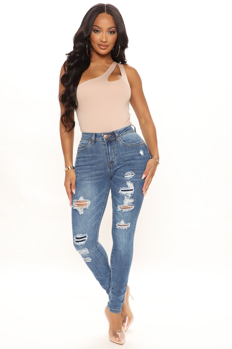 fashion jeans Skinny Jeans blue casual look Fashion Jeans Skinny Jeans 