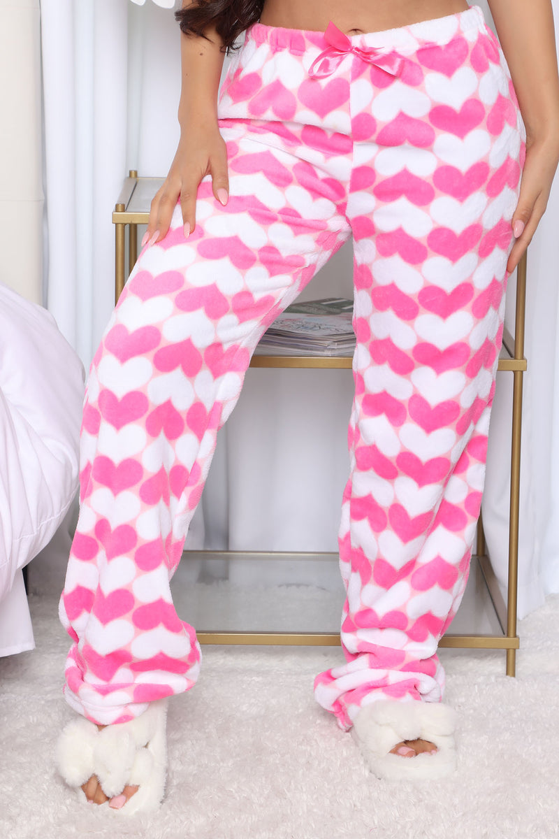 HDE Womens Fuzzy Pajama Pants Fleece Pajamas Sleepwear Lounge Plush PJ Bottoms