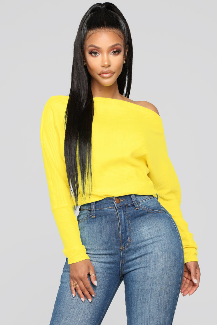 crazed in love sweater - yellow