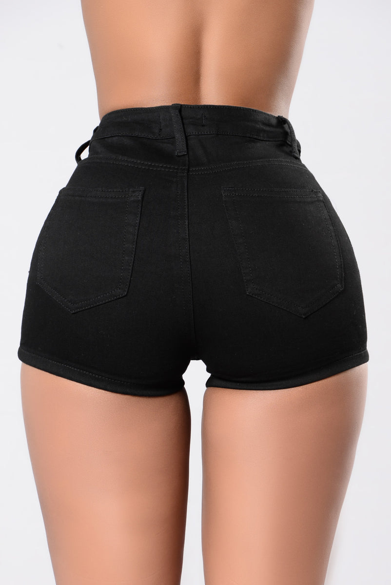 Carly Shorts Black Fashion Nova Jean Shorts Fashion Nova 7843