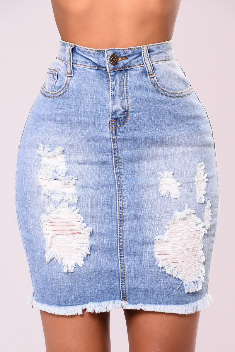 denim mini skirt fashion nova