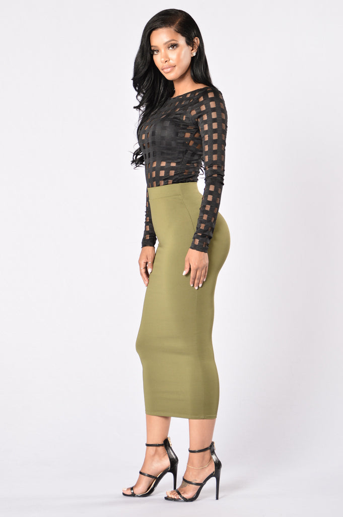 Olive Oil Skirt Olive 2534