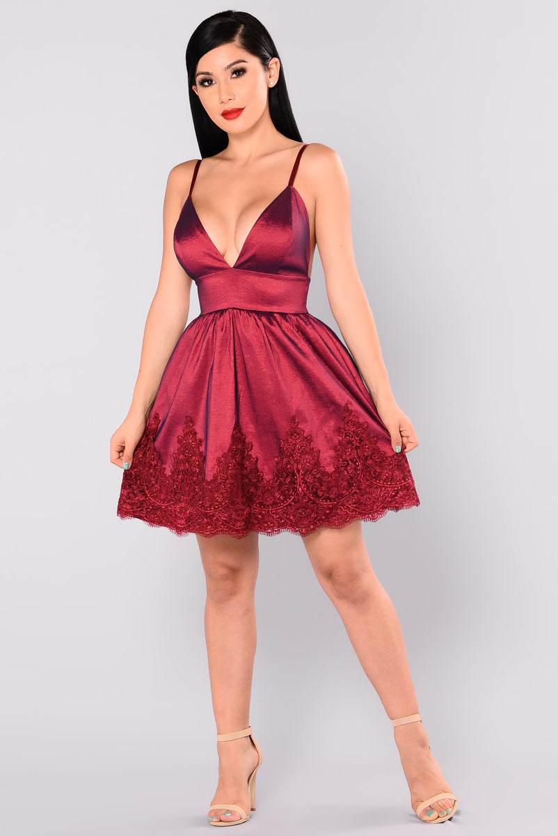 Melody Party Dress Burgundy Fashion Nova Dresses Fashion Nova 