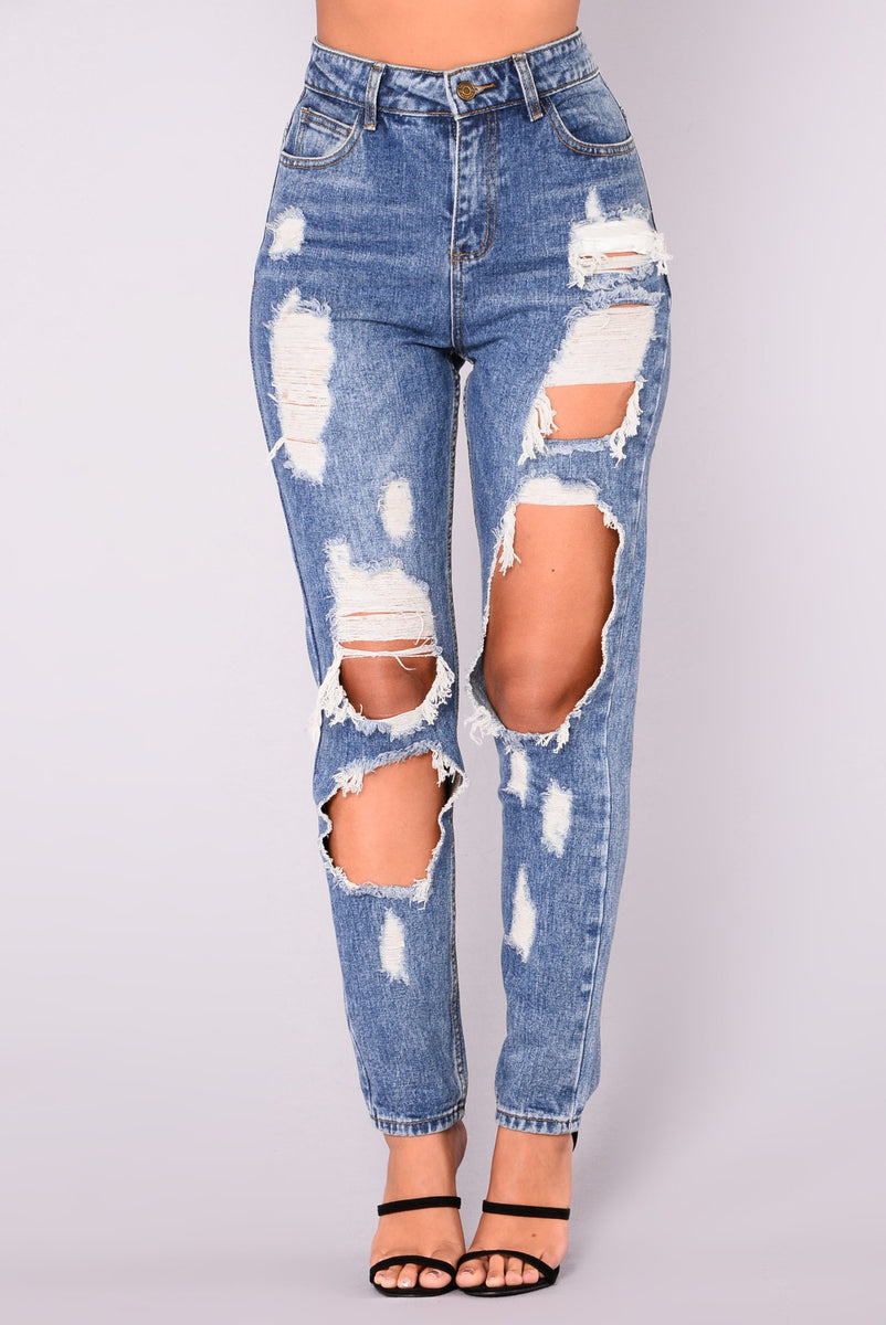 Janel Boyfriend Jeans - Medium Wash | Fashion Nova, Jeans | Fashion Nova